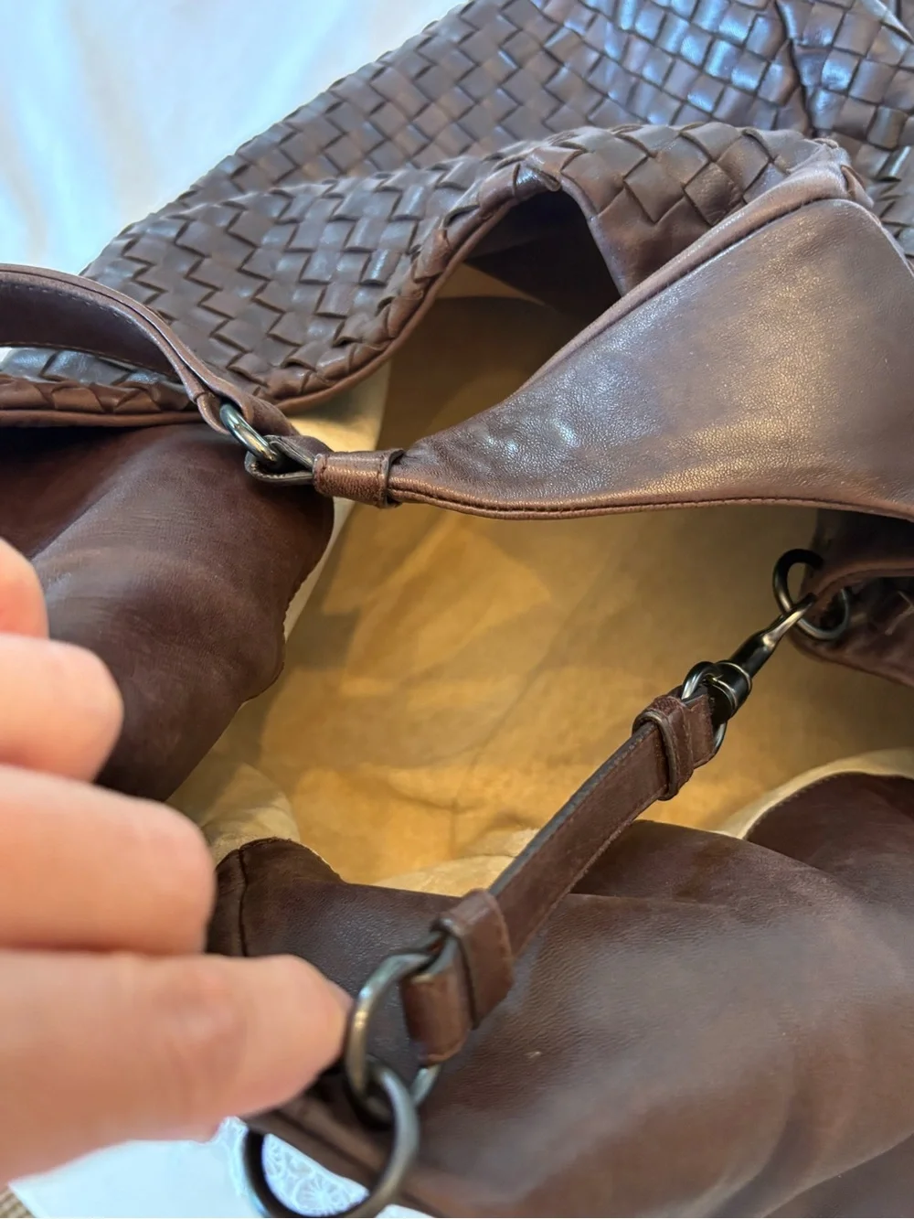 Bottega Veneta highlights brown